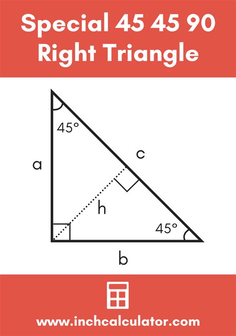 45 45 90 Special Right Triangle Calculator Inch Calculator