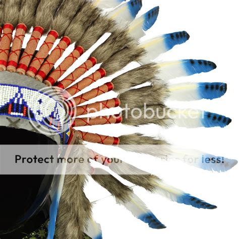 Indian Chief Headdress Native American Feather Hippie Festival Fancy Dress Ebay