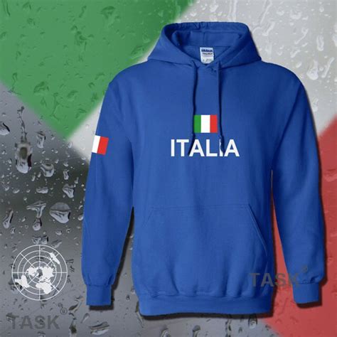 italy italia hoodie men sweatshirt polo sweat new hip hop streetwear footballer jersey cotton