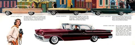 1958 Mercury Car Ads Car Brochure Mercury