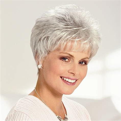 Women over sixty can also follow the trend. Cancer Patients' Wigs, Chemo Wigs, Gray Wigs, Short Wigs ...