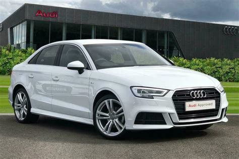 2019 Audi A3 Saloon S Line 35 Tfsi 150 Ps S Tronic Petrol White Semi