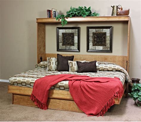 Portola Birch Horizontal Queen Size Wall Bed By Wallbeds Horizontal