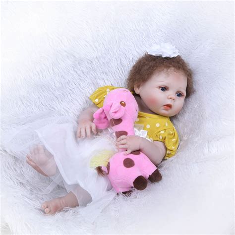 23inch Npk 55cm Soft Silicone Reborn Baby Doll Girl Toys Lifelike