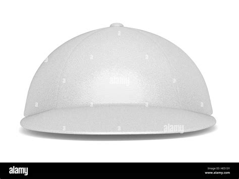 Front View Of White Hat Isolated Stock Photo Alamy