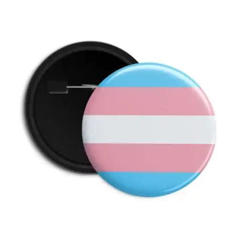 Transgender Pride Pin Back Button Badge Dot Badges