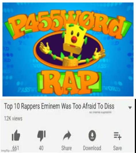Image Tagged In Top 10 Rappers Eminem Was Too Afraid To Dissrapfunny