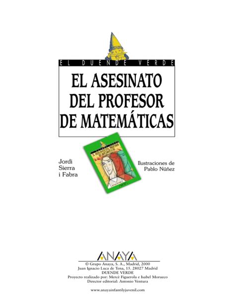 El Asesinato Del Profesor De Matemáticas