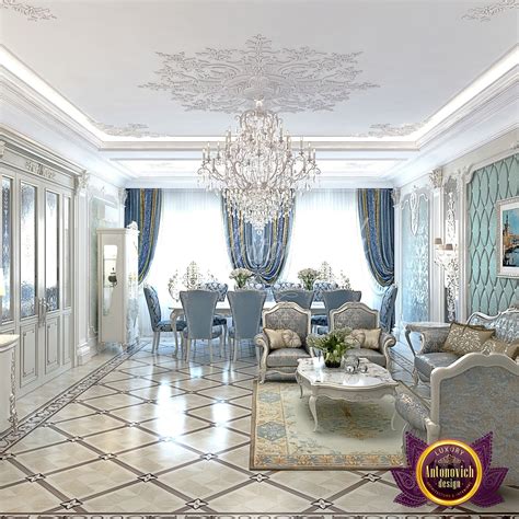Elegant Apartment Interior Design In Dubai Роскошные гостиные