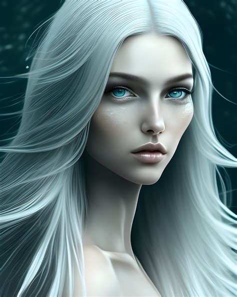 ai generated woman white hair free image on pixabay