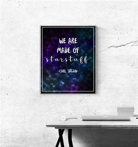 We Are Made Of Star Stuff Quote Print Digital Print Home Decor Space