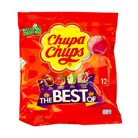 Chupa Chups The Best Of Assorted Flavour Lollipops Pcsx G Shopifull