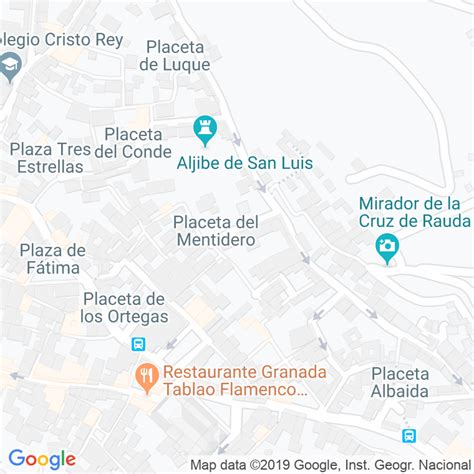 Código Postal Calle Aljibe De La Vieja En Granada Codigopostaldees