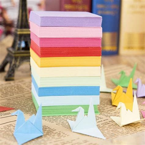 100 Sheets Origami Paper Paper Crane Kit Four Size 7x7 10x10 15x15