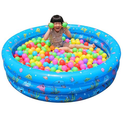 Inflatable Swimming Pool Round Ocean Ball Paddling Pool Baby Kids