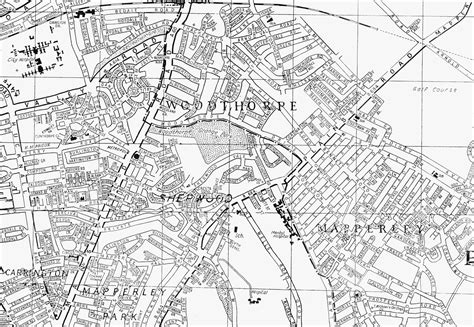 I Would Like To View A Map Of Nottingham In The 1950s