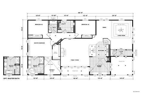 It provides an open style kitchen / dining / family room, a second bathroom with a bathtub and space for a washer and dryer, and a large second bedroom. GSP681K PLATINUM SERIES (With images) | Floor plans, Master bedroom retreat, House floor plans