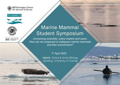 14 February 2022 Upcoming Marine Mammal Student Symposium Nammco