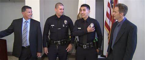Lapd Officers Honor Fathers By Wearing Their Badges Abc News