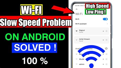 Wifi Slow Speed Problem On Android How To Increase Wi Fi Speed On Android Slow Wifi Problem