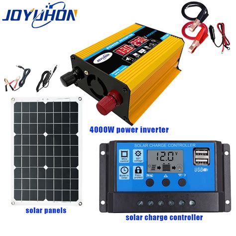 Joyuhon 4000w Solar System Inverter 18w Solar Panel And 30a Solar
