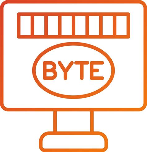 Byte Icon Style 21667368 Vector Art At Vecteezy