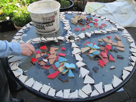 How To Make A Mosaic Table Top From Ceramic Tiles Viking305