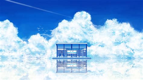 Anime Artwork Fantasy Art Clouds Sky Wallpapers Hd Desktop And