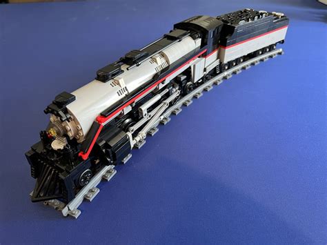 lego moc 4 8 4 steam locomotive by vaderjm rebrickable build with lego