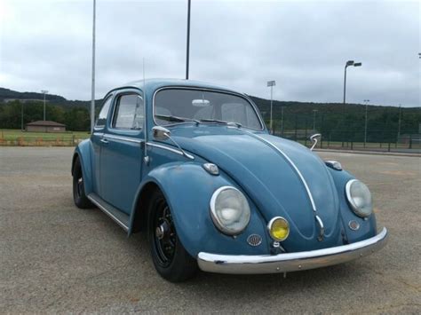 1963 Volkswagen Vw Beetle Bug Gulf Blue Nice Restored Pan New Engine