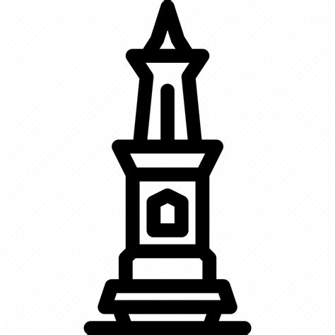 Yogyakarta Indonesia Landmark Monument Travel Jogja Tugu Icon