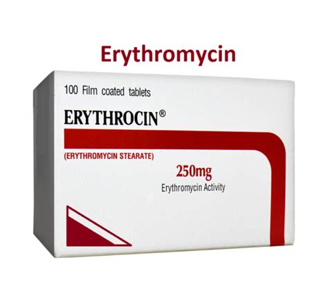 Erythromycin Erythrocin Uses Dose Side Effects Moa Brands