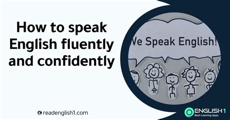 How To Speak English Fluently And Confidently English 1