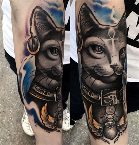 Egyptian Bastet Tattoo Bastet Tattoo Egyptian Cat Tattoos Egyptian Tattoo Sleeve