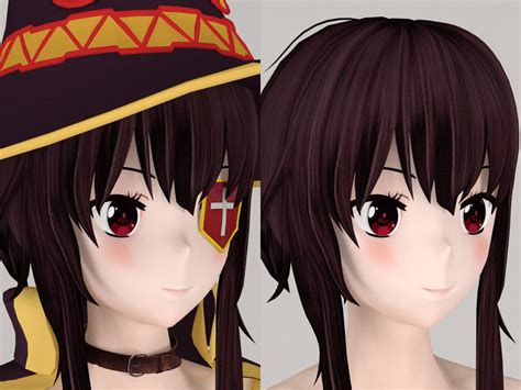 T Pose Rigged Model Of Megumin Anime Girl 3d Model Rigged Cgtrader