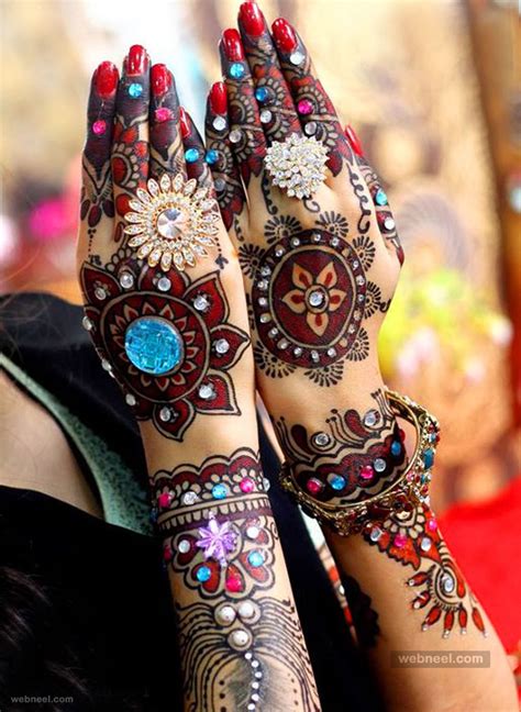 Download this premium photo about mehandi on hand , indian wedding, and discover more than 8 million professional stock photos on freepik. Coloured Bridal Mehndi Designs 17