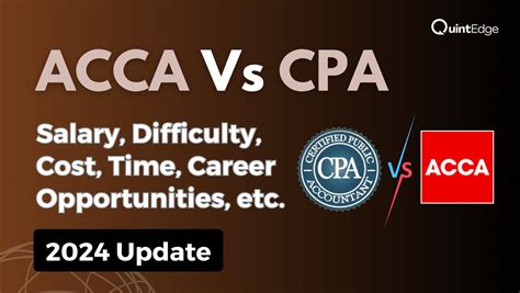 Acca Vs Cpa Salary Difficulty Cost Time Career Opportunities Etc