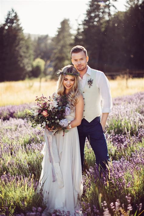 Whimsical Lavender Field Wedding Shoot With Macrame And