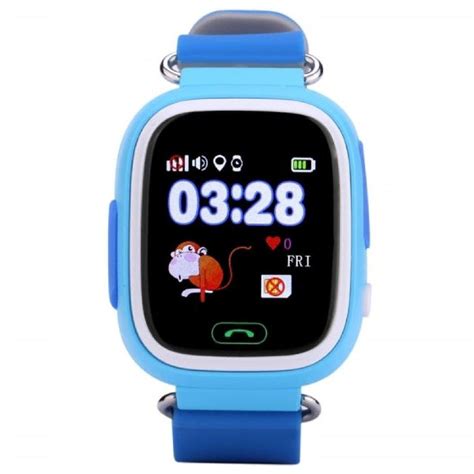 Смарт годинник дитячий Gps Tracker Q90 Blue купити по вигідній ціні