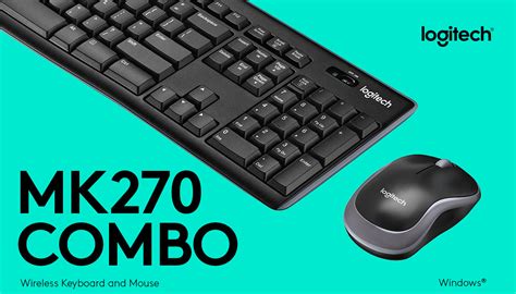 Logitech Mk270 Wireless Keyboard And Mouse Combo 920 004536 Usb 20