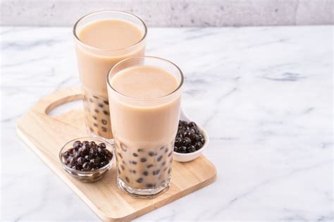 Premium Photo Tapioca Pearl Ball Bubble Milk Tea Popular Taiwan Drink