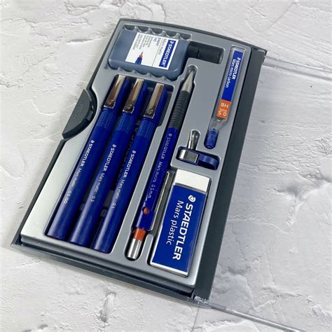 Staedtler Technical Pen Complete College Set 01 03 05mm Shopee