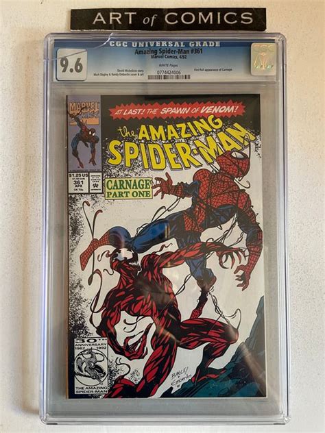 The Amazing Spider Man 361 1st Appearance Of Carnage Catawiki