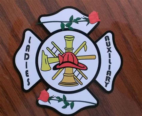 Fire Department Ladies Auxiliary Decal 4 Etsy