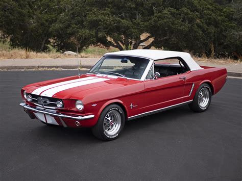 1965 Ford Mustang Convertible Red Monterey Touring Vehicles