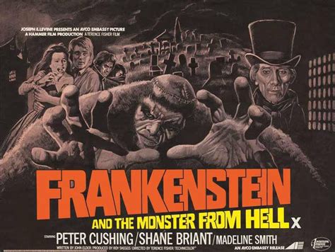 Frankenstein And The Monster From Hell 1974 Original Vintage Peter