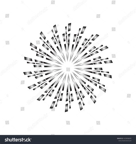 Exploding Fireworks Logo Vector Icon Stock Vector Royalty Free
