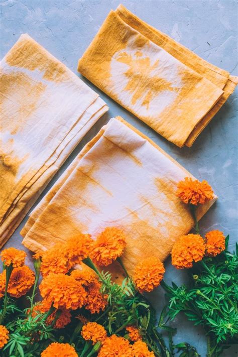 How To Naturally Dye With Marigold Flowers How To Dye Fabric Diy Dye