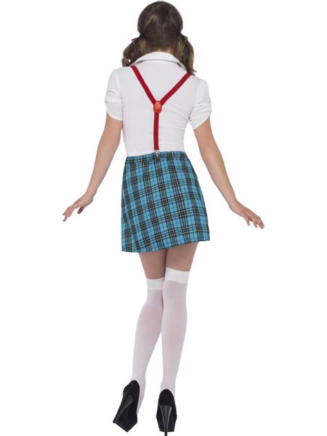 Adult Fever Geek Chic Fancy Dress Costume Nerd Schoolgirl College St Trinians Bn Ebay