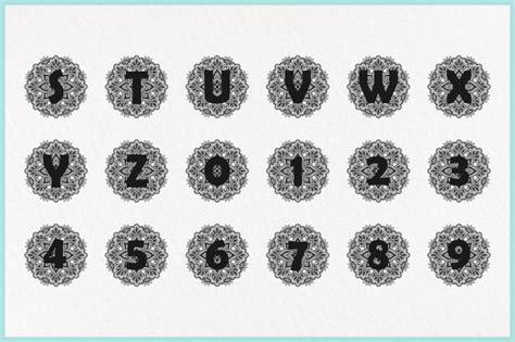 Download Mandala Alphabet Svg, Mandala Letter Svg, Zentangle Alphabet Svg By Pinoyart | TheHungryJPEG.com